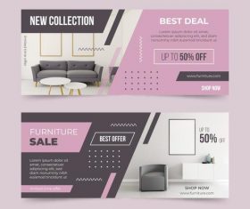 Best deal furniture promotional flyer vector