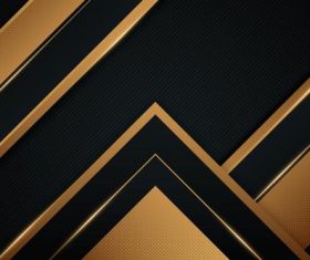 Black gold abstract background vector