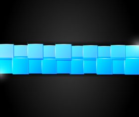 Blue square vector