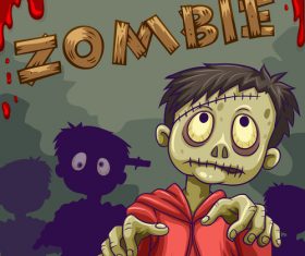 Boy zombie vector