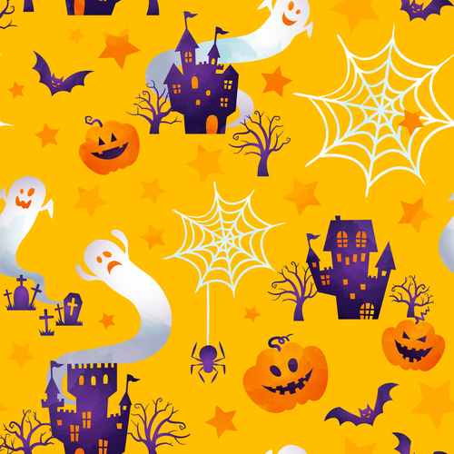 Bright Halloween illustration vector