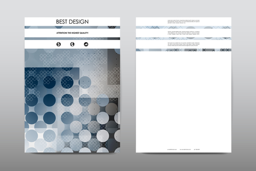 Brochure layout vector
