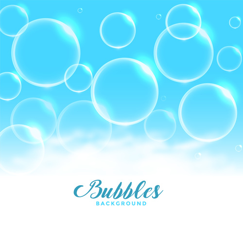 Bubbles background vector