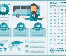 Car sales infographic vector