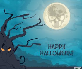 Cartoon illustration halloween vector