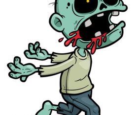 Cartoon zombie vector