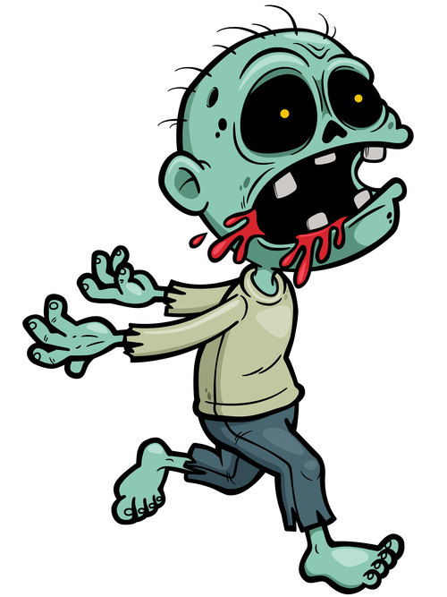 Cartoon zombie vector free download