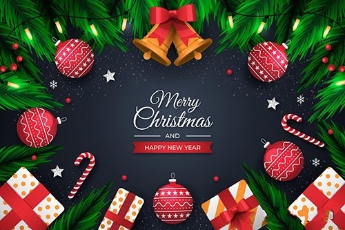 Christmas background concept vector