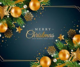 Christmas card vector