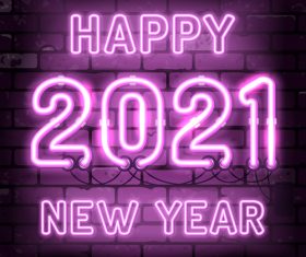 Color neon 2021 vector