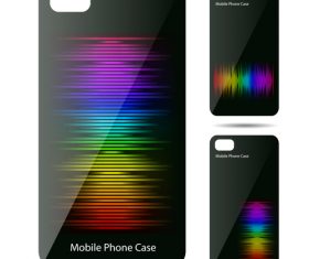 Color stripes art pattern phone cases cover vector