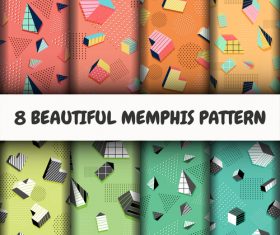 Colorful geometric seamless pattern vector