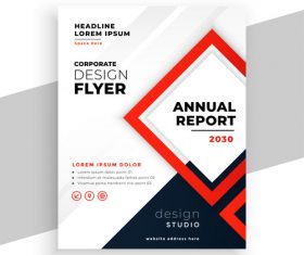 Company annual report vector