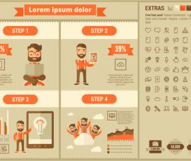 Company creative infographic vector
