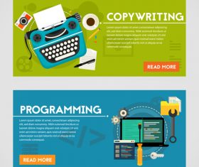 Copywriting flat concept vector