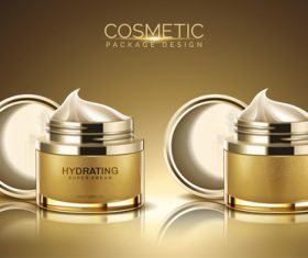 Cosmetic package design vector