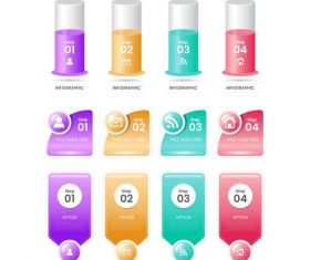 Cylindrical business chart options options vector