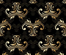 Design pattern floral ornament vector