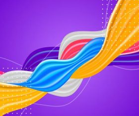 Distorted color fluid abstract background vector