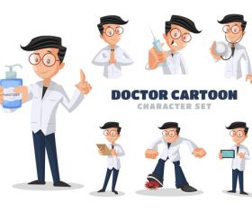Doctor cartoon character vector