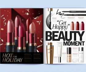 Fashion brochure cover vector