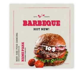 Fast Food Promotion Flyer Vector