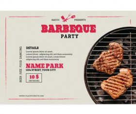 Flyer BBQ Vector