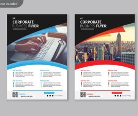 Flyer corporate brochure vector