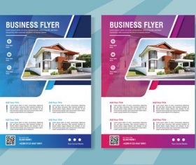 Flyer real estate brochure vector