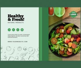 Fresh vegetables food vector
