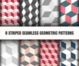 Geometric checkered seamless pattern vector