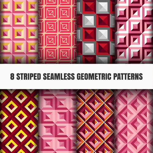 Geometric color seamless pattern vector