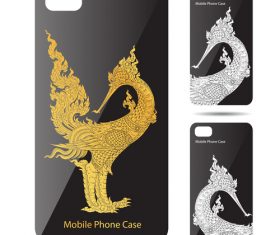 God bird art pattern phone cases cover vector