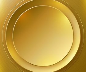 Golden arc abstract background vector