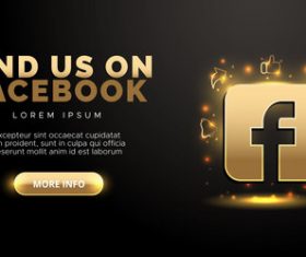 Golden design vector on black background