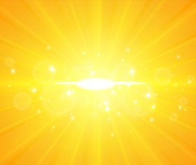 Golden rays background vector