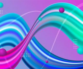 Gradient fluid background vector