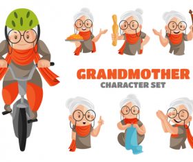 Grandmother cartoon vector