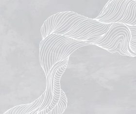 Gray abstract line frame social ads template vector