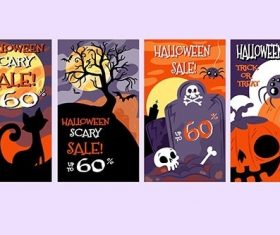 Halloween Boo Instagram Stories Collection vector