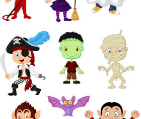 Halloween character illustration vector