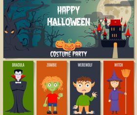 Halloween concept vector