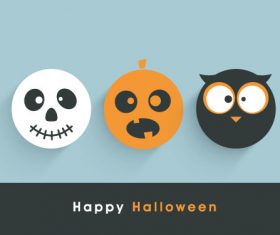 Halloween monster silhouette vector