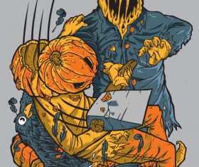 Halloween scary vector