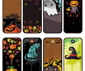 Halloween tags set vector