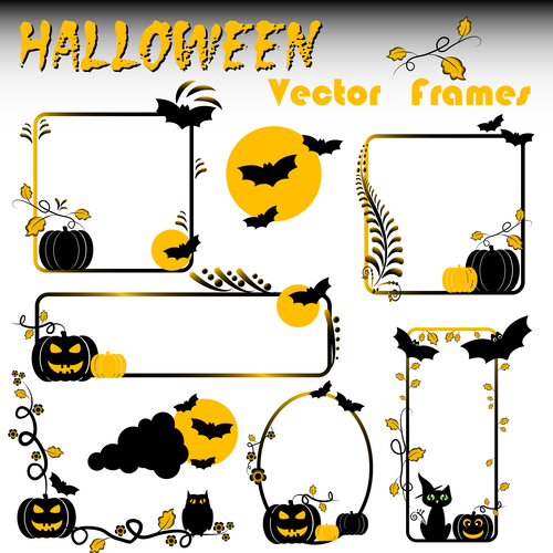 Halloween vector frame