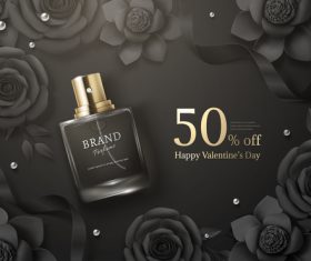 Happy valentines day half price sale vector