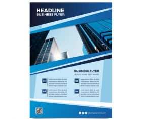 Headline business flyer vector