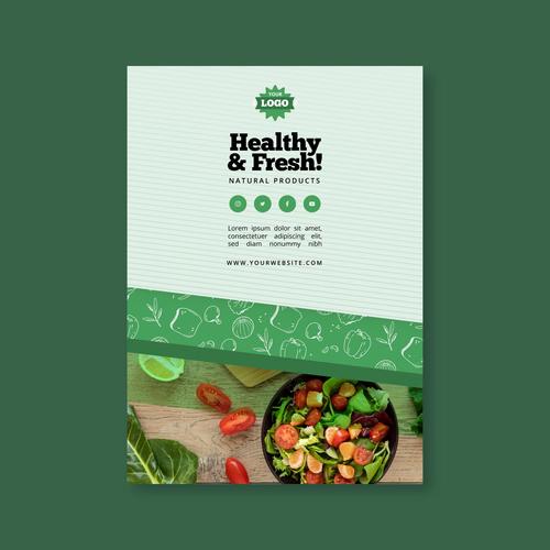 Healthy weight loss green food vector