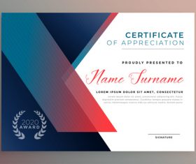 Honor certificate vector